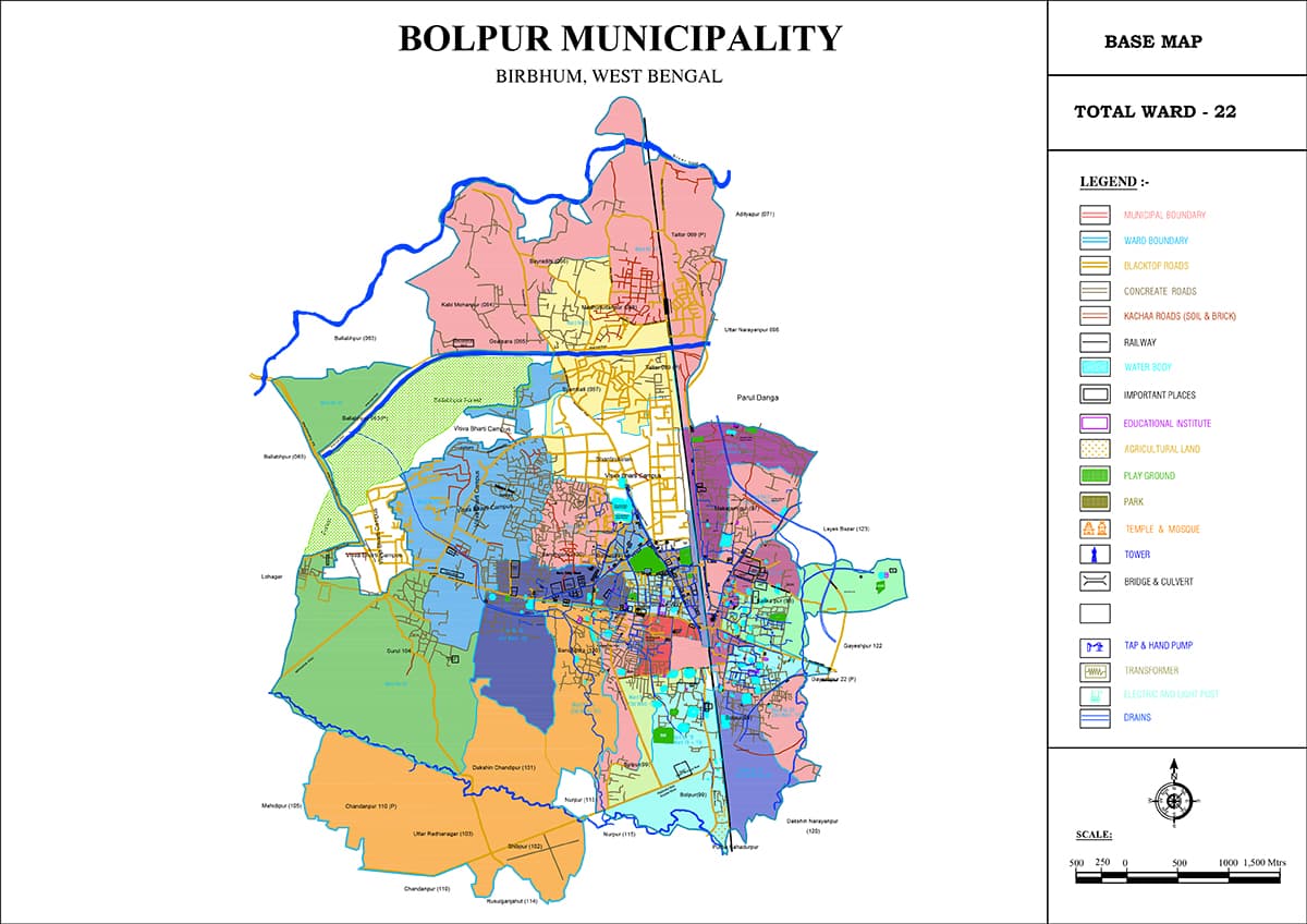 Bolpur Ward Map