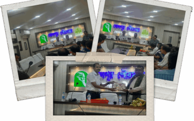 Welcoming of Shri Tapas Kumar Bagchi