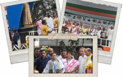 বোলপুরে মাননীয়া মুখ্যমন্ত্রী মমতা বন্দ্যোপাধ্যায়ের ভাষা আন্দোলনের পদযাত্রা